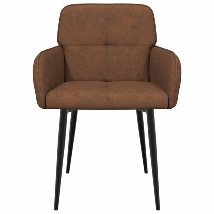 Eettafelstoelen 4 Pcs Nep Suede Leer 59 X 56,5 X 85 Cm