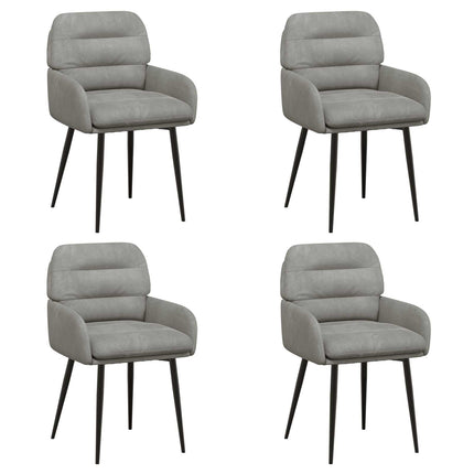 Eettafelstoelen 4 Pcs Fluweel 59 X 59,5 X 90 Cm