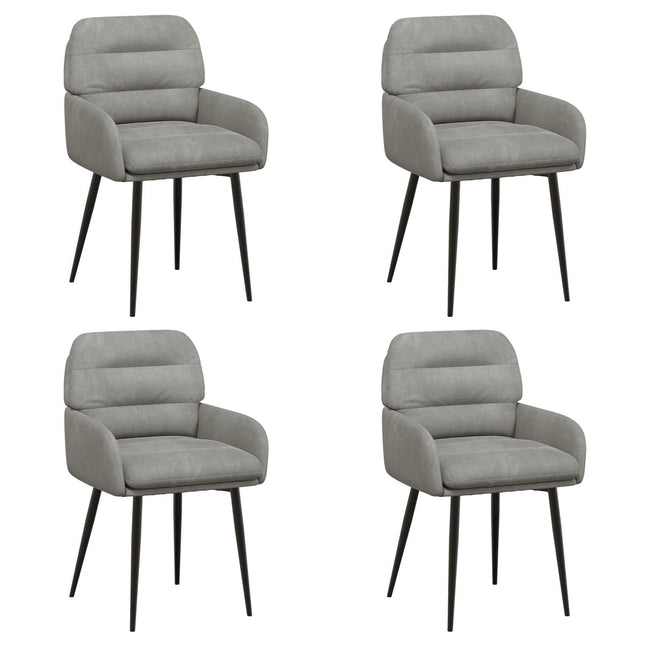 Eettafelstoelen 4 Pcs Fluweel 59 X 59,5 X 90 Cm