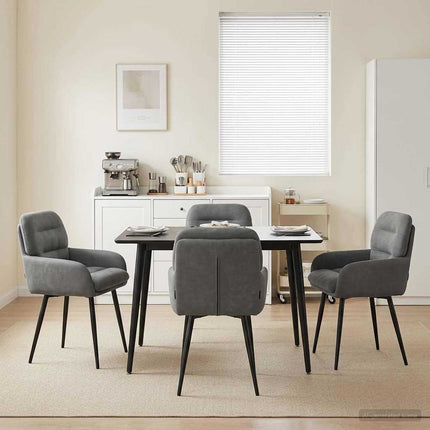 Eettafelstoelen 4 Pcs Fluweel 59 X 59,5 X 90 Cm