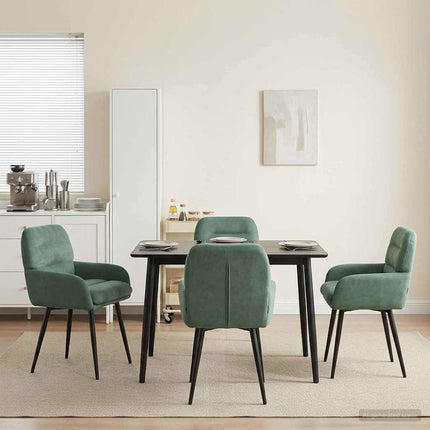 Eettafelstoelen 4 Pcs Fluweel 59 X 59,5 X 90 Cm