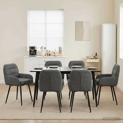 Eettafelstoelen 4 Pcs Fluweel 59 X 59,5 X 90 Cm