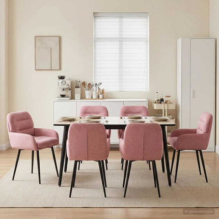 Eettafelstoelen 4 Pcs Fluweel 59 X 59,5 X 90 Cm
