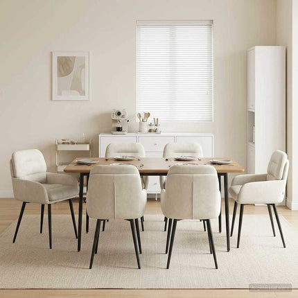Eettafelstoelen 4 Pcs Fluweel 59 X 59,5 X 90 Cm