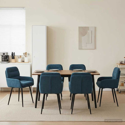 Eettafelstoelen 4 Pcs Fluweel 59 X 59,5 X 90 Cm