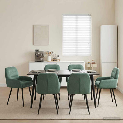 Eettafelstoelen 4 Pcs Fluweel 59 X 59,5 X 90 Cm