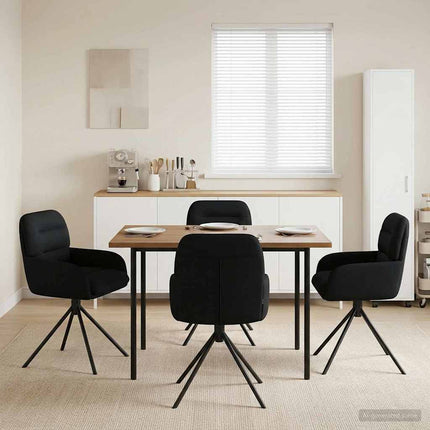 Draai Eetstoelen 4 Pcs Kunstleer 59 X 59,5 X 90 Cm