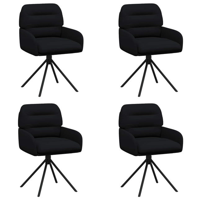 Draai Eetstoelen 4 Pcs Kunstleer 59 X 59,5 X 90 Cm