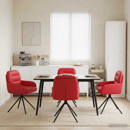 Draai Eetstoelen 4 Pcs Kunstleer 59 X 59,5 X 90 Cm