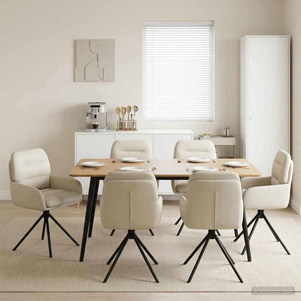 Draai Eetstoelen 4 Pcs Kunstleer 59 X 59,5 X 90 Cm