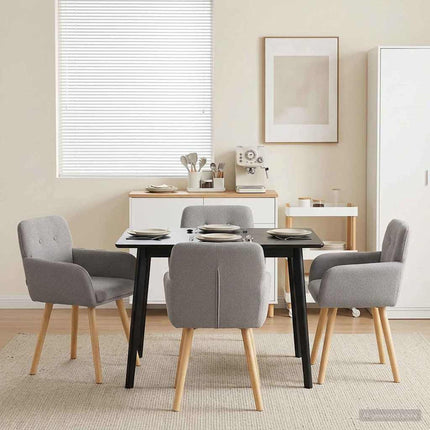 Eettafelstoelen 4 Pcs Bouclé 59 X 57 X 85 Cm