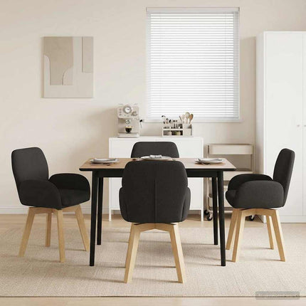 Draai Eetstoelen 4 Pcs Bouclé 54 X 58 X 87 Cm