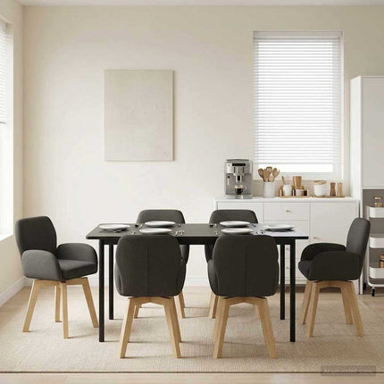 Draai Eetstoelen 4 Pcs Bouclé 54 X 58 X 87 Cm