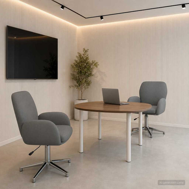 Draaiende Bureaustoelen 2 St Stof 54 X 58 X 90 Cm