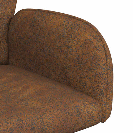 Draai Eetstoelen 4 Pcs Nep Suede Leer 54 X 55 X 86 Cm