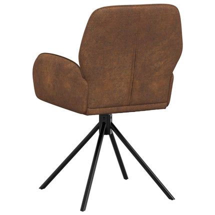 Draai Eetstoelen 4 Pcs Nep Suede Leer 54 X 55 X 86 Cm