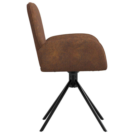 Draai Eetstoelen 4 Pcs Nep Suede Leer 54 X 55 X 86 Cm