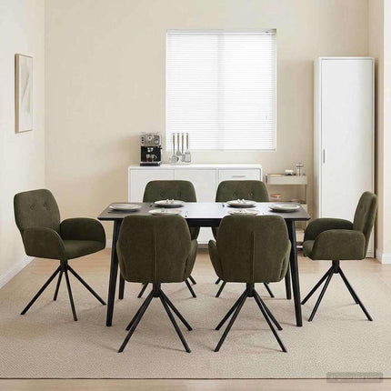 Draai Eetstoelen 4 Pcs Nep Suede Leer 54 X 55 X 86 Cm