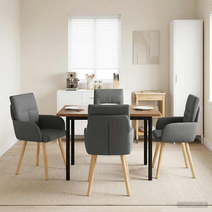 Eettafelstoelen 4 Pcs Stof 60 X 56 X 96 Cm
