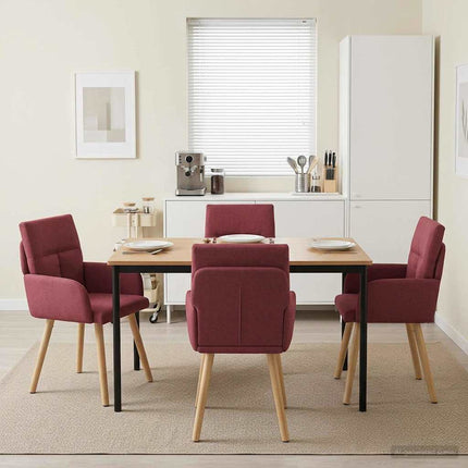 Eettafelstoelen 4 Pcs Stof 60 X 56 X 96 Cm