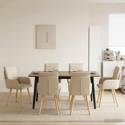 Eettafelstoelen 4 Pcs Stof 60 X 56 X 96 Cm