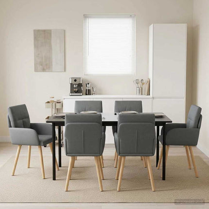 Eettafelstoelen 4 Pcs Stof 60 X 56 X 96 Cm