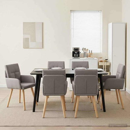 Eettafelstoelen 4 Pcs Stof 60 X 56 X 96 Cm