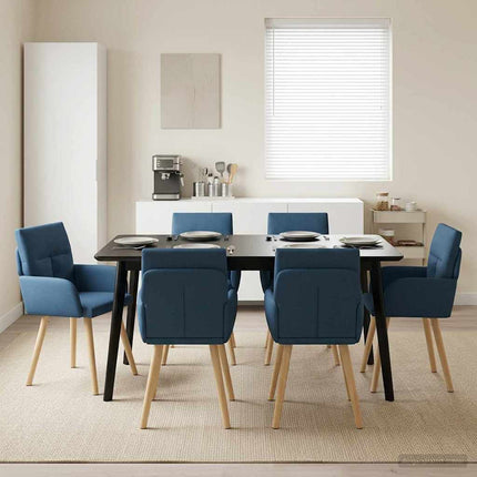 Eettafelstoelen 4 Pcs Stof 60 X 56 X 96 Cm