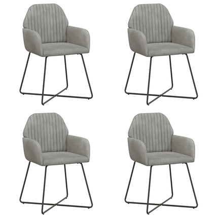Eettafelstoelen 4 Pcs Fluweel 55 X 50 X 84 Cm