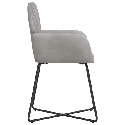 Eettafelstoelen 4 Pcs Fluweel 55 X 50 X 84 Cm
