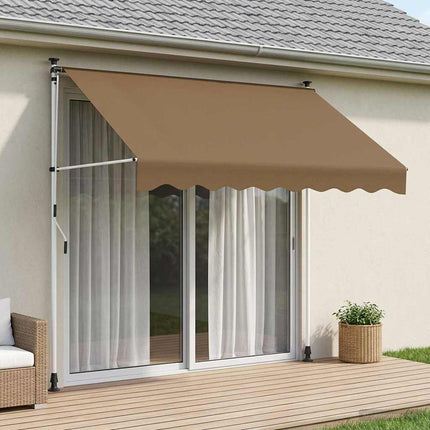 Handmatig Uitschuifbare Luifel Beige
