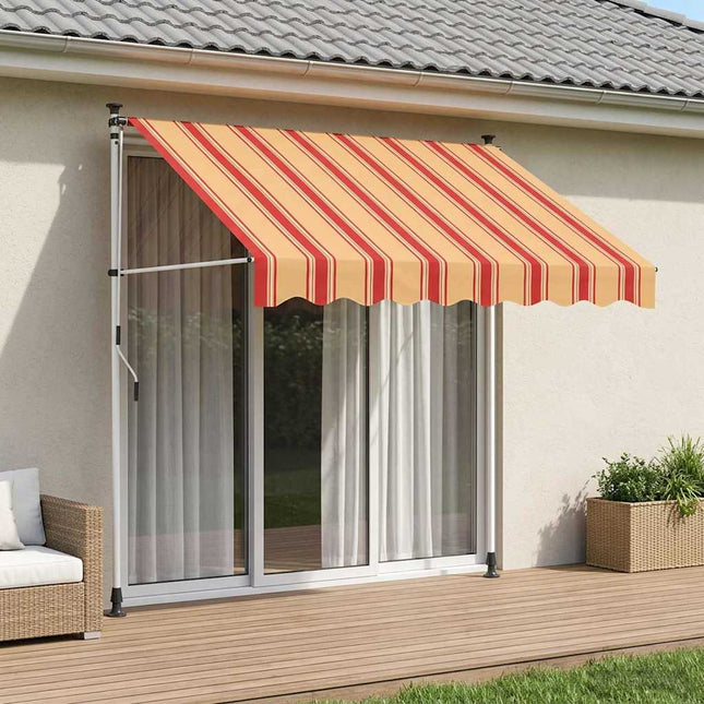 Handmatig Uitschuifbare Luifel 100 X 115 X 300 Cm Multikleur