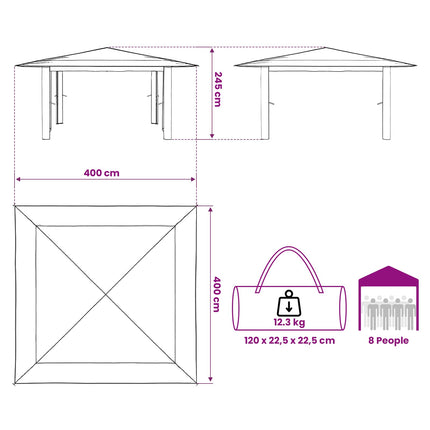Paviljoen 4 X 4 M
