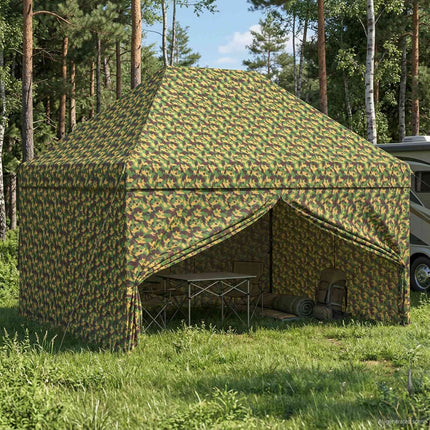Tent Met 4 Zijwanden 2 X 2 M Leger Camouflage