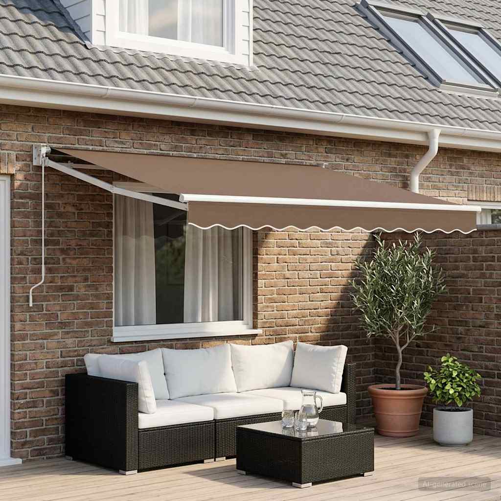 Vervangingsdoek Voor Zonnescherm Polyester Taupe
