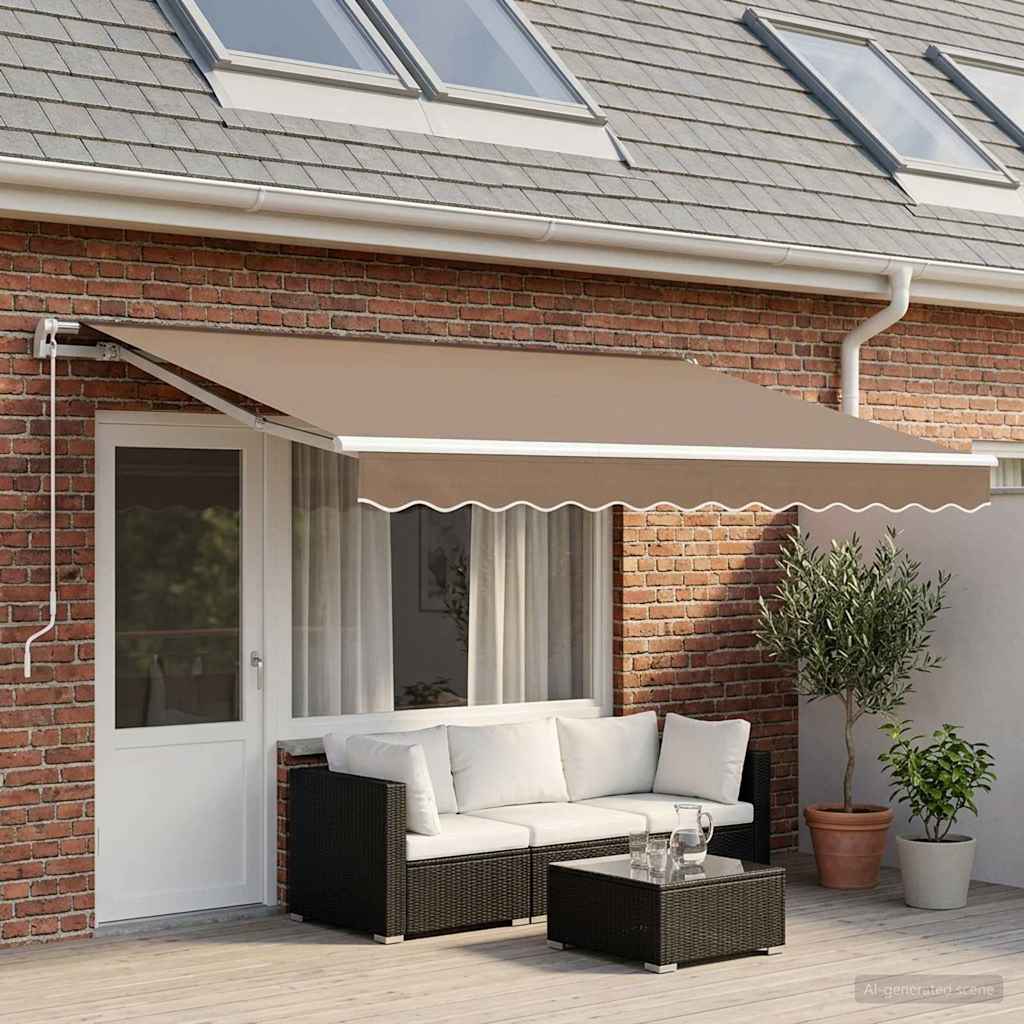 Vervangingsdoek Voor Zonnescherm Polyester Taupe