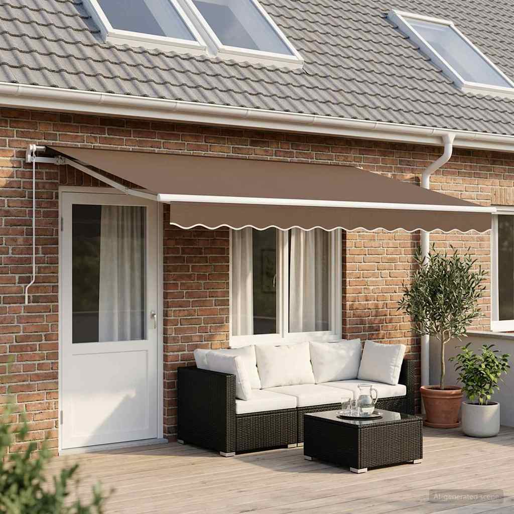 Vervangingsdoek Voor Zonnescherm Polyester Taupe