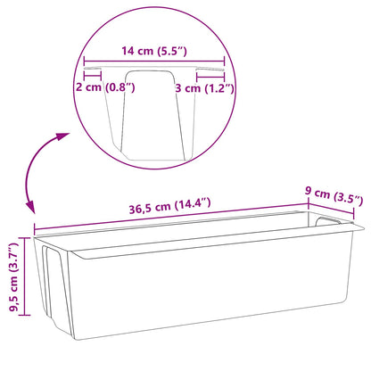 Bloembakken Voor Euro-Pallets 12 Pcs