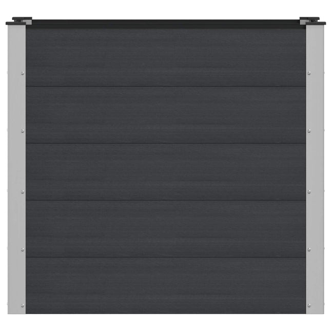 Verhoogde Plantenbak Zwart 100 X 50 X 91 Cm Alu.