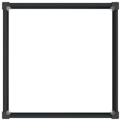 Verhoogde Plantenbak Zwart 100 X 100 X 91 Cm Alu.