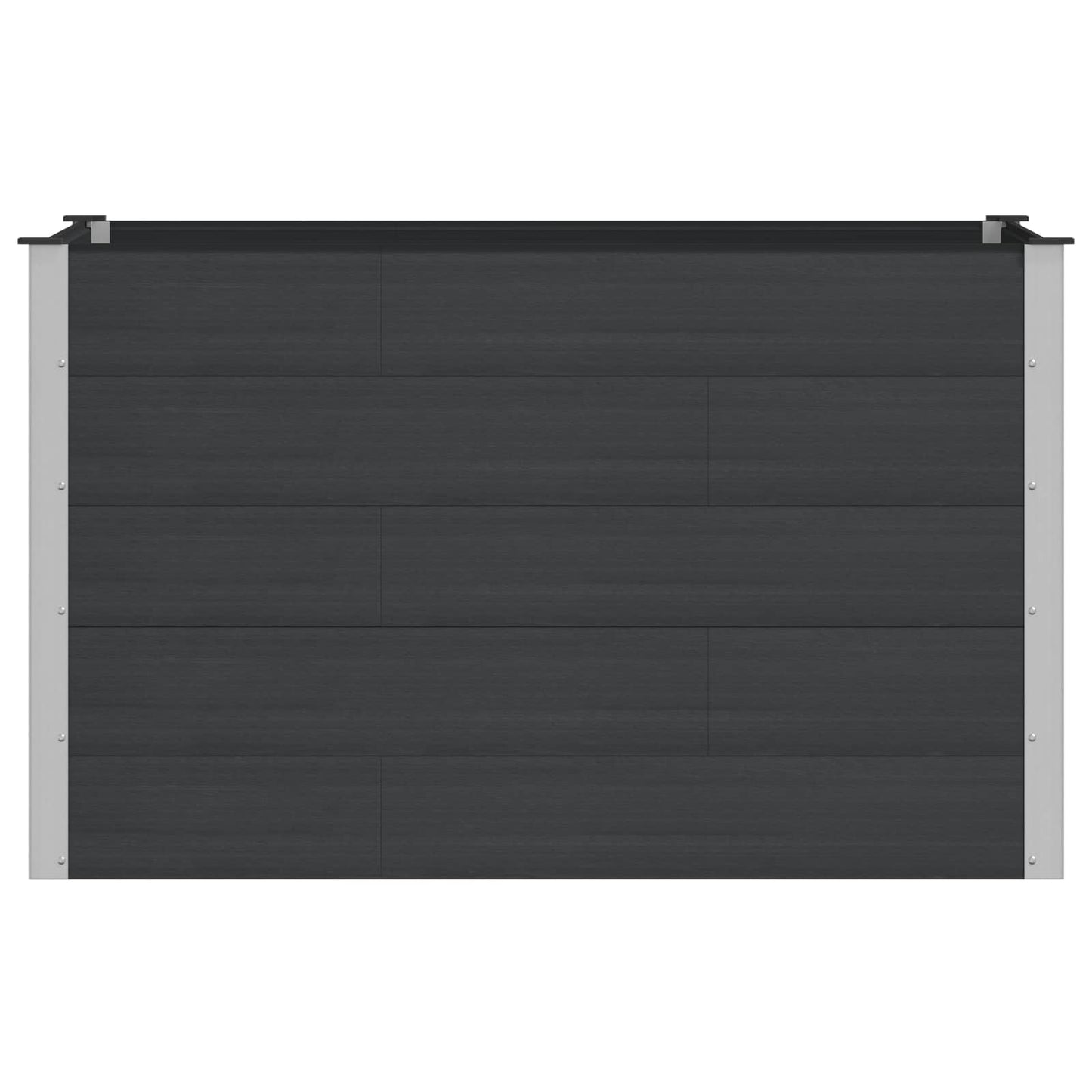 Verhoogde Plantenbak Zwart 150 X 100 X 91 Cm Alu.