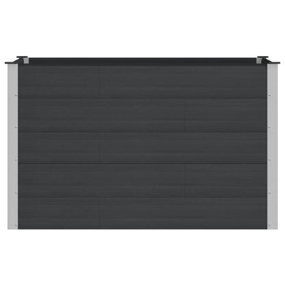 Verhoogde Plantenbak Zwart 150 X 100 X 91 Cm Alu.
