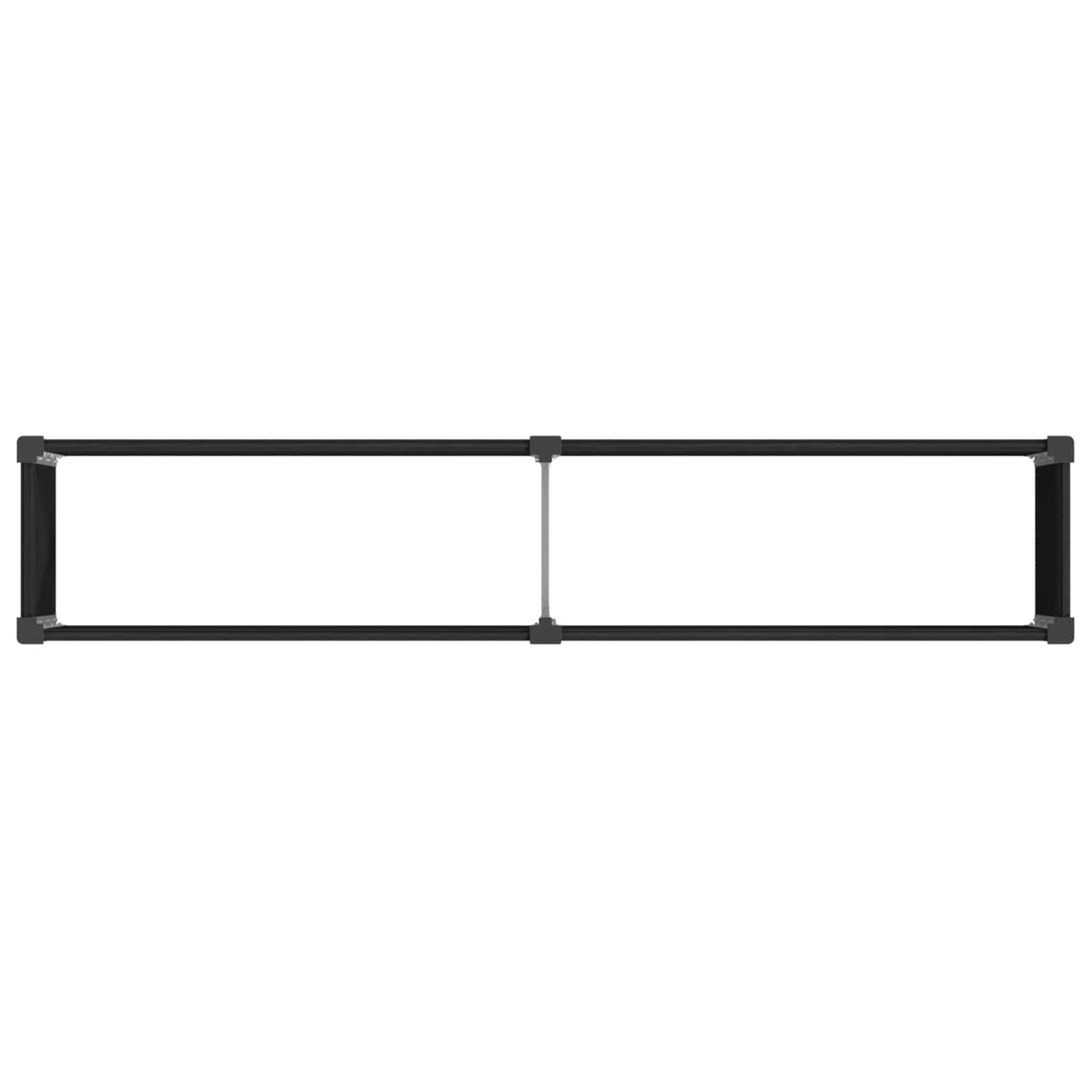 Verhoogde Plantenbak Zwart 250 X 50 X 91 Cm Alu.