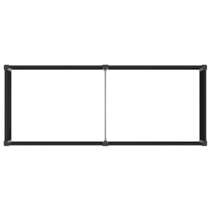 Verhoogde Plantenbak Zwart 250 X 100 X 91 Cm Alu.