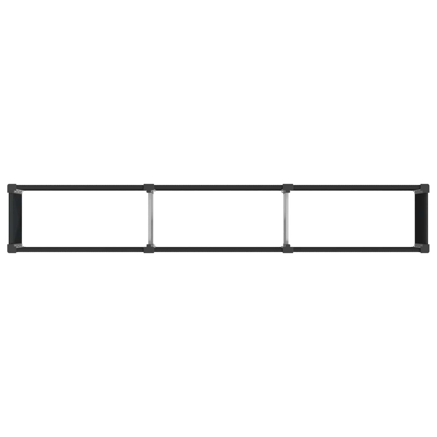 Verhoogde Plantenbak Zwart 300 X 50 X 91 Cm Alu.