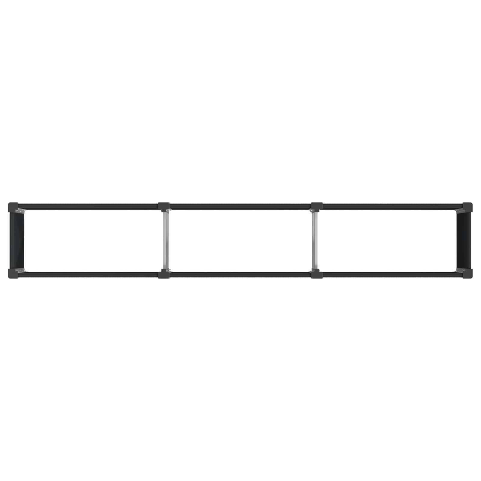 Verhoogde Plantenbak Zwart 300 X 50 X 91 Cm Alu.
