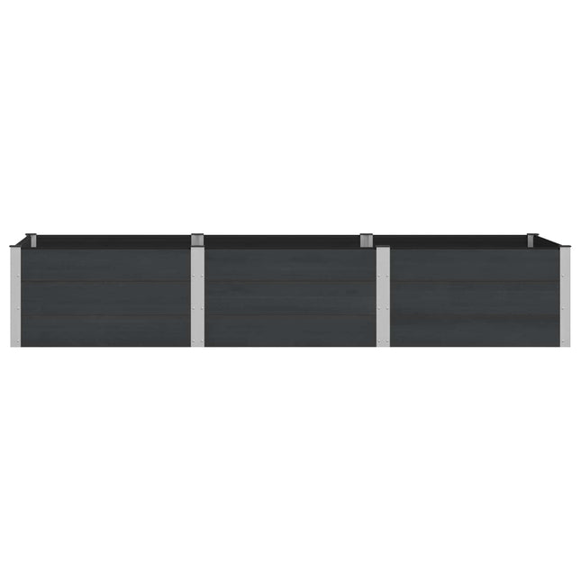 Verhoogde Plantenbak Zwart 300 X 100 X 54 Cm Alu.