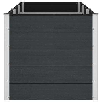 Verhoogde Plantenbak Zwart 300 X 100 X 91 Cm Alu.