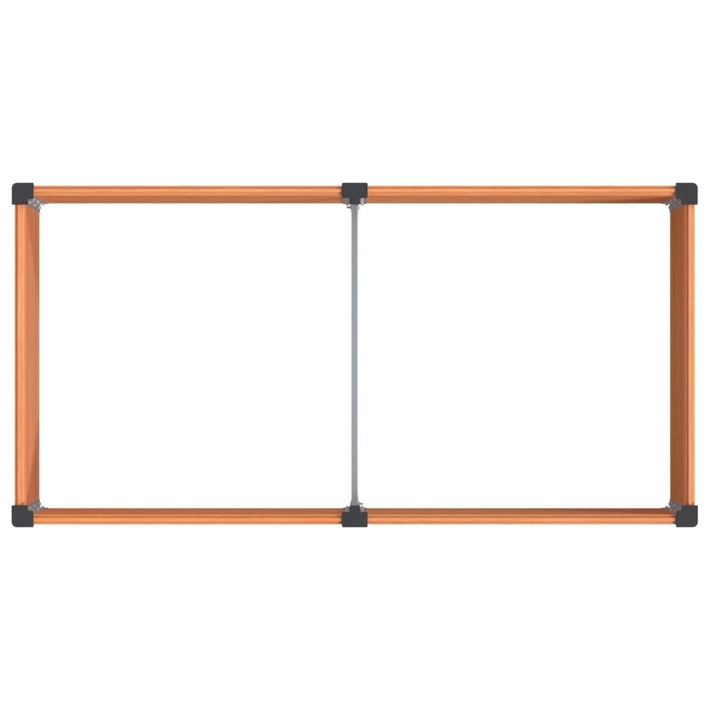 Verhoogde Plantenbak Bruin 100 X 50 X 54 Cm Alu.