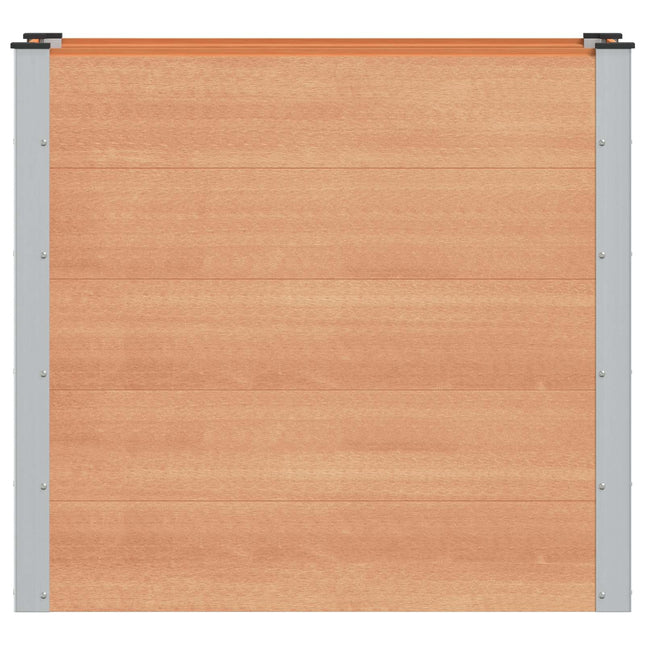 Verhoogde Plantenbak Bruin 100 X 50 X 91 Cm Alu.